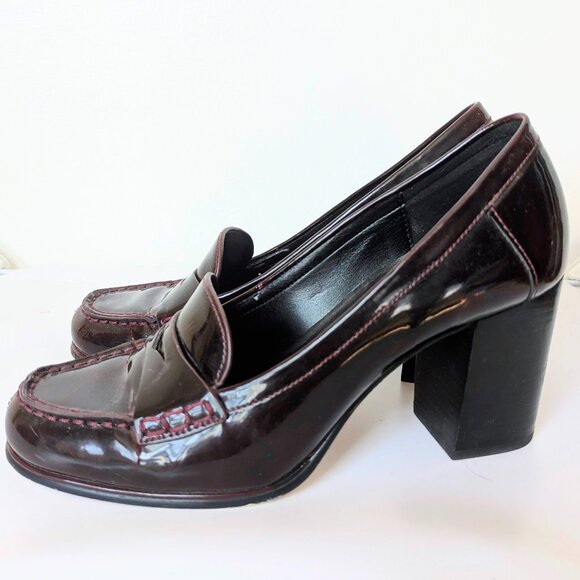 90 MICHAEL KORS Buchanan Patent Loafer wine burgundy - Picture 3 of 8
